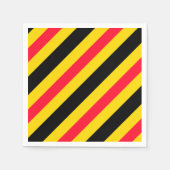 Serviette En Papier Drapeau belge motif (Devant)