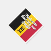 Serviette En Papier Drapeau belge néerlandais Fête nationale van Belgi (Coin)