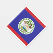 Serviette En Papier Drapeau bélizien (Coin)