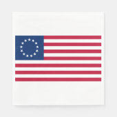 Serviette En Papier Drapeau Betsy Ross (Devant)