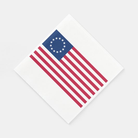Serviette En Papier Drapeau Betsy Ross (Coin)
