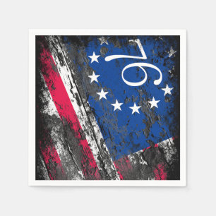 Serviette En Papier Drapeau Betsy Ross 1776 4 juillet patriotique