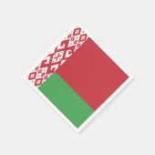 Serviette En Papier Drapeau Biélorusse Patriotique (Coin)