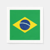 Serviette En Papier Drapeau : Brasil (Devant)