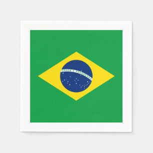 Serviette En Papier Drapeau : Brasil