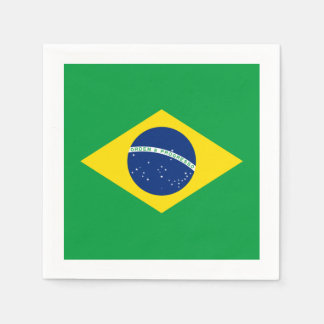 Serviette En Papier Drapeau : Brasil