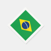 Serviette En Papier Drapeau : Brasil (Coin)