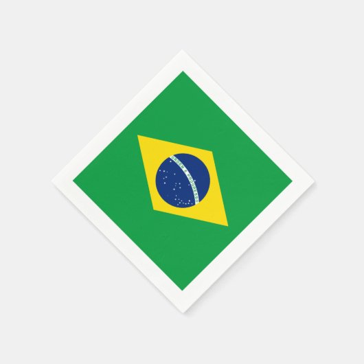 Serviette En Papier Drapeau : Brasil (Coin)