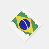 Serviette En Papier Drapeau brésilien classique (Coin)