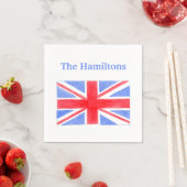 Serviette En Papier Drapeau britannique Union Jack Britannia (En situation)