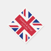 Serviette En Papier Drapeau britannique Union Jack Mariage britannique (Coin)