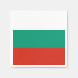 Serviette En Papier Drapeau Bulgarie