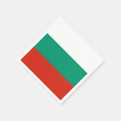 Serviette En Papier Drapeau Bulgarie (Coin)