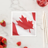 Serviette En Papier Drapeau canadien (En situation)