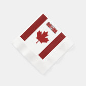 Serviette En Papier Drapeau canadien     (Coin)