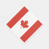 Serviette En Papier Drapeau canadien patriotique (Coin)