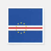 Serviette En Papier Drapeau cap-verdien (Cap-Vert) (Devant)