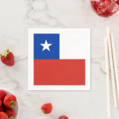 Serviette En Papier Drapeau : Chili (En situation)