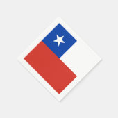 Serviette En Papier Drapeau : Chili (Coin)