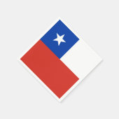 Serviette En Papier Drapeau chilien patriotique (Coin)