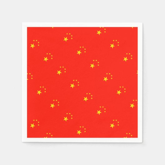 Serviette En Papier Drapeau Chine - Haute qualité (Devant)