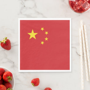 Serviette En Papier Drapeau chinois