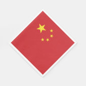 Serviette En Papier Drapeau chinois (Coin)