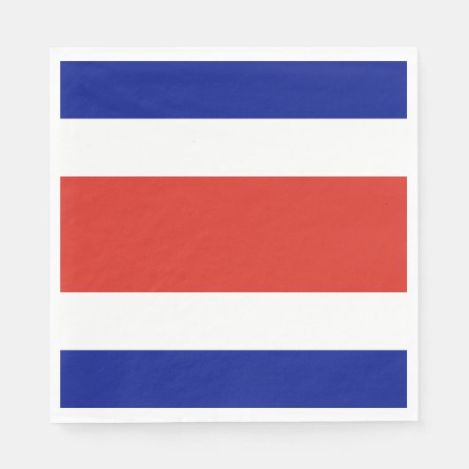 Serviette En Papier Drapeau civil du Costa Rica (Devant)