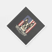 Serviette En Papier Drapeau Classique Américain Boston Terrier (Coin)
