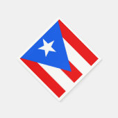 Serviette En Papier Drapeau classique de Porto Rico (Coin)