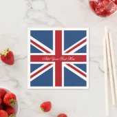Serviette En Papier Drapeau classique Union Jack UK (En situation)