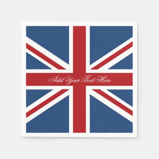 Serviette En Papier Drapeau classique Union Jack UK (Devant)