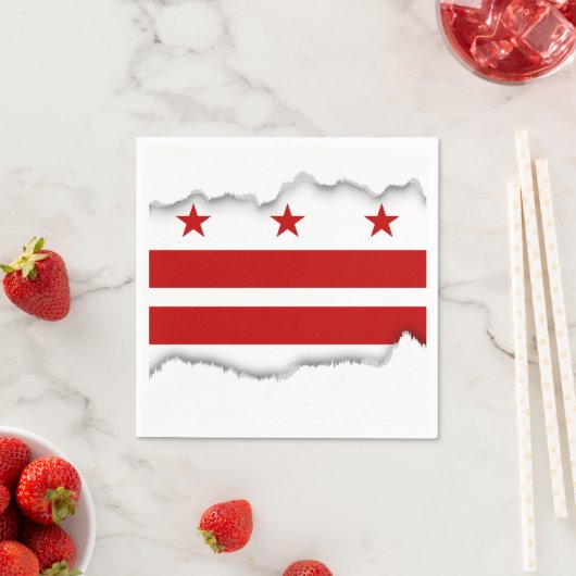 Serviette En Papier Drapeau classique Washington D.C. (En situation)