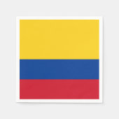 Serviette En Papier Drapeau Colombie (Devant)