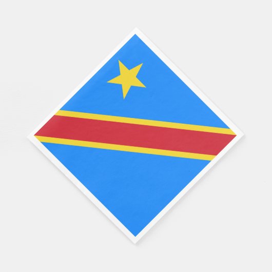 Serviette En Papier Drapeau Congo Kinshasa (Coin)