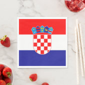 Serviette En Papier Drapeau croate (En situation)