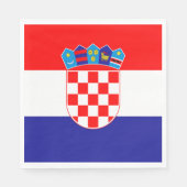 Serviette En Papier Drapeau croate (Devant)