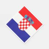 Serviette En Papier Drapeau croate (Coin)