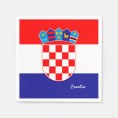 Serviette En Papier Drapeau croate & Croate parti mode /sports (Devant)