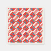 Serviette En Papier Drapeau croate motif (Devant)