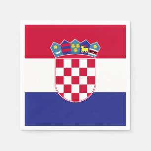 Serviette En Papier Drapeau Croatie