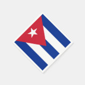 Serviette En Papier Drapeau Cuba (Coin)