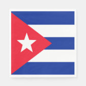 Serviette En Papier Drapeau Cuba (Devant)
