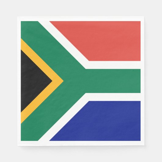 Serviette En Papier Drapeau d'Afrique du Sud (Devant)