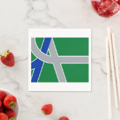 Serviette En Papier Drapeau d'Albany, Oregon (En situation)