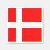 Serviette En Papier Drapeau Danemark serviettes ! (Devant)
