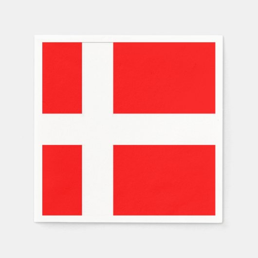 Serviette En Papier Drapeau Danemark serviettes ! (Devant)