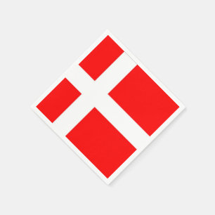 Serviette En Papier Drapeau Danemark serviettes !