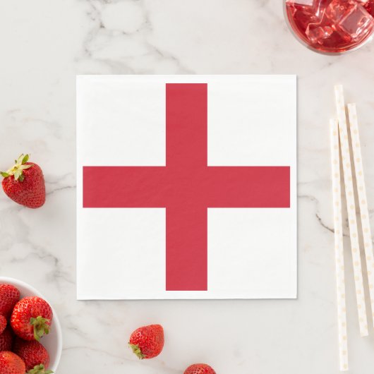 Serviette En Papier Drapeau d'Angleterre (En situation)