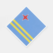 Serviette En Papier Drapeau d'Aruba (Coin)